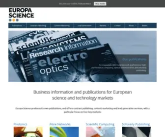 Europascience.com(Europa Science) Screenshot