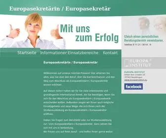 Europasekretaerin.net(Europasekretärin) Screenshot