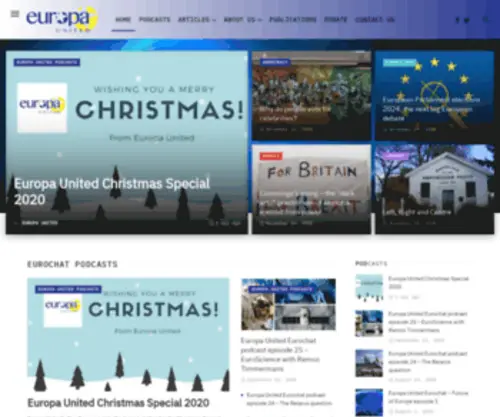 Europaunited.eu(Let&#039;s Talk Europe) Screenshot