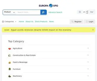 Europaxpo.com(B2B Marketplace) Screenshot