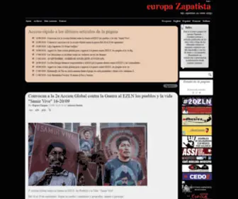 Europazapatista.org(Europa Zapatista) Screenshot