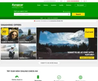 Europcar.ch(Book Car & Van hire online in Switzerland) Screenshot