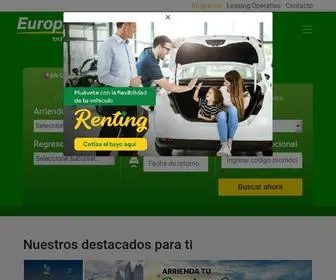 Europcar.cl(Rent a Car Arriendo de Autos y Camionetas) Screenshot