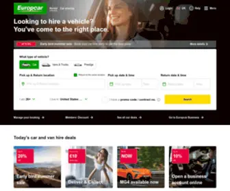 Europcar.co.uk(Car Hire & Van Hire) Screenshot