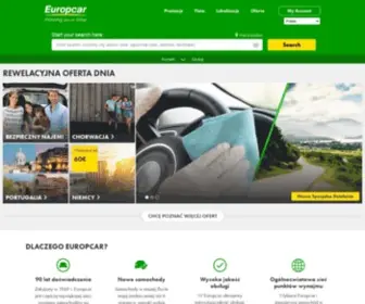 Europcar.com.pl(Wypożyczalnia samochodów Europcar) Screenshot
