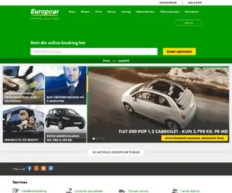 Europcar.dk(Biludlejning & billeje hos Europcar) Screenshot