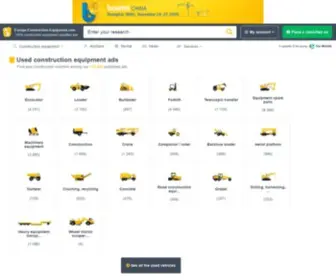 Europe-Construction-Equipment.com(Look at + 170 000 PRO ads) Screenshot