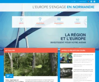 Europe-EN-Normandie.eu(L’Europe s’engage en Normandie) Screenshot