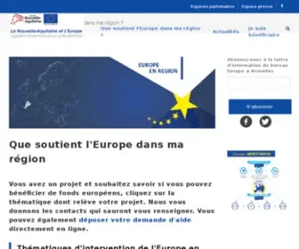 Europe-EN-Poitou-Charentes.eu(L'europe s'engage en Poitou) Screenshot