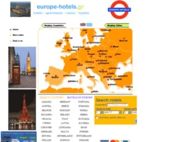 Europe-Hotels.gr(HOTELS IN EUROPE) Screenshot