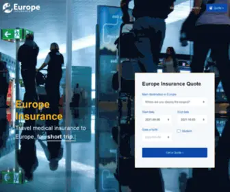 Europe-Insurance.eu(Travel medical Europe Insurance for Schengen visa) Screenshot