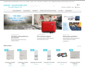 Europe-Solarstore.com(Solar power supplier) Screenshot