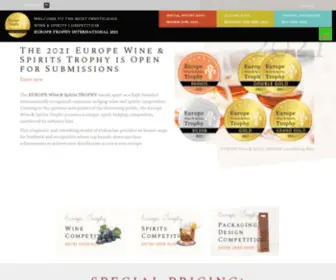 Europe-Trophy.com(Wine & Spirits 2021) Screenshot