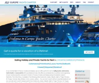 Europe-Yachts.com(1 Europe Yacht Charter Croatia) Screenshot