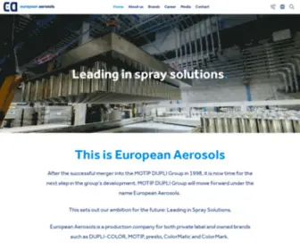European-Aerosols.com(Motip Dupli) Screenshot