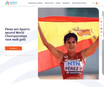 European-Athletics.com(European athletics homepage) Screenshot