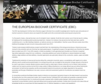 European-Biochar.org(The European Biochar Certificate (EBC)) Screenshot