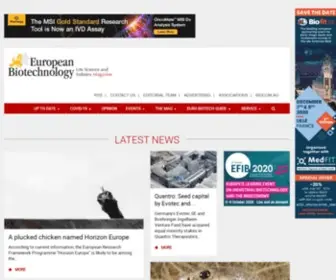 European-Biotechnology.com(European Biotechnology) Screenshot