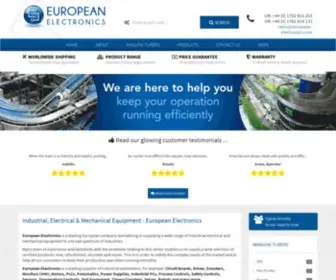 European-Electronics.com(Industrial, electrical & Mechanical Equipment) Screenshot