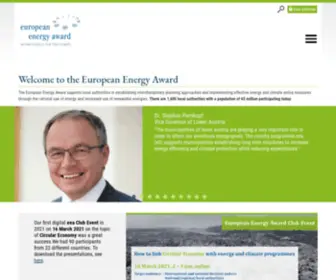 European-Energy-Award.org(The European Energy Award®) Screenshot