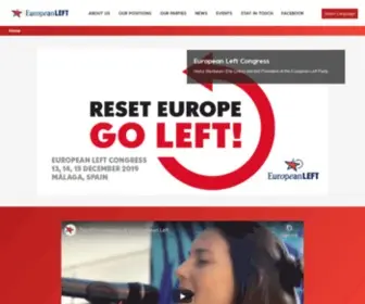 European-Left.org(Party of the European Left) Screenshot