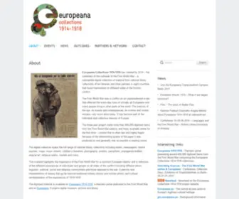 Europeana-Collections-1914-1918.eu(A digital collection of outstanding sources from European national libraries) Screenshot
