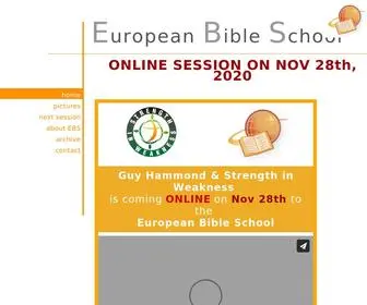 Europeanbibleschool.org(European-bible-schools Webseite) Screenshot