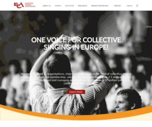 Europeanchoralassociation.org(European Choral Association) Screenshot