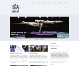 Europeancircus.eu(European Circus Association) Screenshot