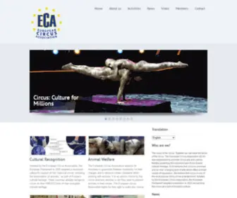 Europeancircus.info(European Circus Association) Screenshot