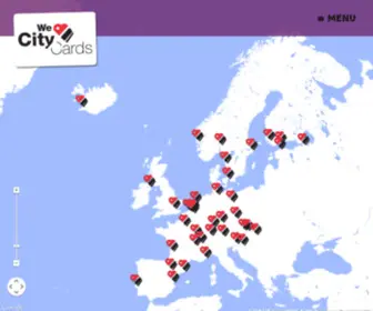 Europeancitycards.com(European CityCards) Screenshot