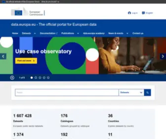Europeandataportal.eu(The official portal for European data) Screenshot