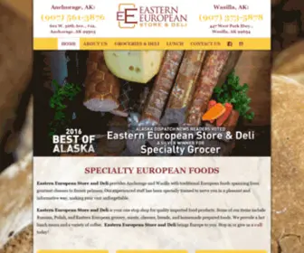 Europeandeliak.com(Eastern European Deli Anchorage) Screenshot