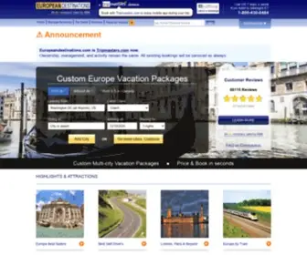 Europeandestinations.com(Europe Vacations) Screenshot
