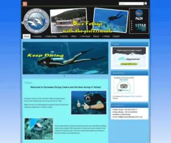 Europeandivingcentre.com(Dive Fethiye with the professionals) Screenshot