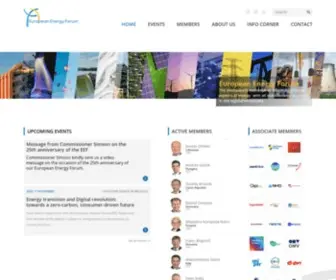 Europeanenergyforum.eu(European Energy Forum) Screenshot