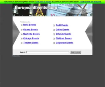 Europeanevents.com(EuropeanEvents) Screenshot