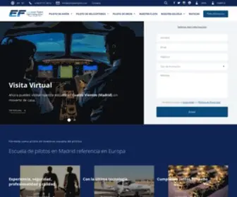 Europeanflyers.com(Escuela de pilotos de aviación de referencia) Screenshot