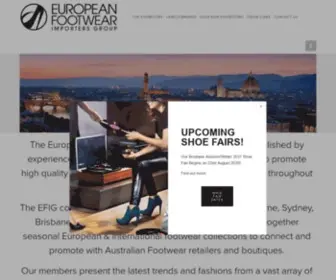 Europeanfootwear.com.au(European Footwear Importers Group) Screenshot