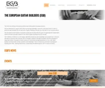 Europeanguitarbuilders.com(The  EGB) Screenshot