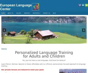 Europeanlanguagecenter.com(Learning while having Fun) Screenshot