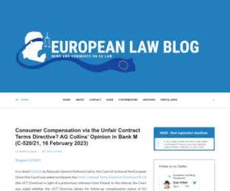 Europeanlawblog.eu(News and comments on EU law) Screenshot