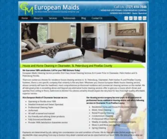 Europeanmaidscleaning.com(Home Cleaning service in Clearwater FL by Finest European Maids) Screenshot