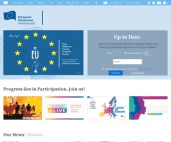 Europeanmovement.eu(European Movement International) Screenshot