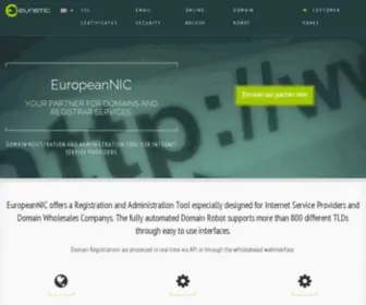 Europeannic.eu(EuropeanNic Domain) Screenshot