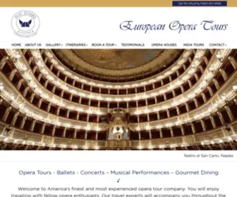 Europeanoperatours.com(Opera Tours) Screenshot
