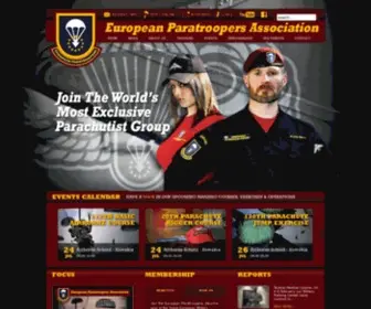 Europeanparatroopers.org(The European Paratroopers Association) Screenshot