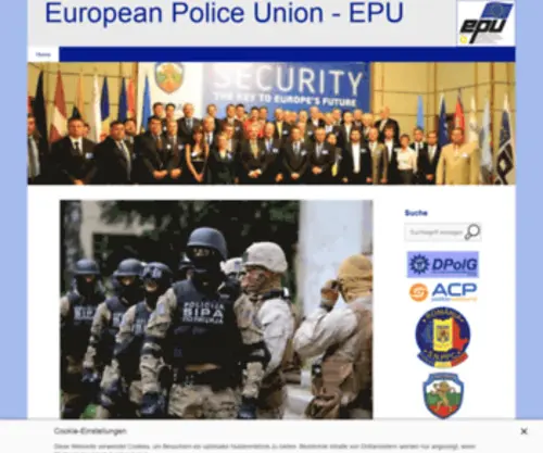 Europeanpoliceunion.eu(European Police Union) Screenshot