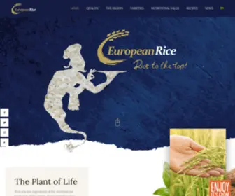 Europeanrice.eu(European Rice) Screenshot