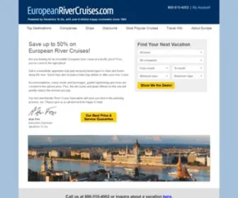 Europeanrivercruises.com(European River Cruises) Screenshot